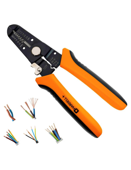 Pelacables Multifuncional HARDELL+ 19.05 cm 5 en 1 para 10-20 AWG Pelacables Multifuncional HARDELL+ 19.05 cm 5 en 1 para 10-20 AWG