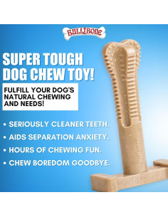 Bullibone SuperBrush: Cepillo Dental para Perros Sabor Manzana y Canela 2