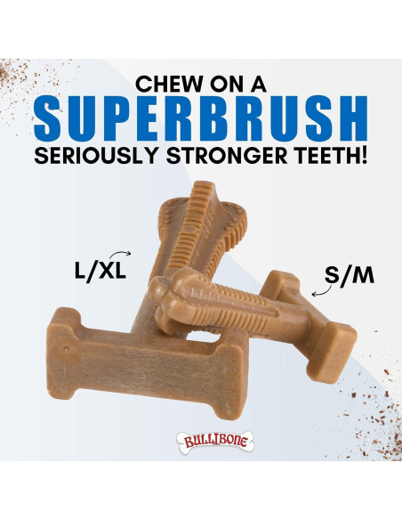 Bullibone SuperBrush: Cepillo Dental para Perros Sabor Manzana y Canela Bullibone SuperBrush: Cepillo Dental para Perros Sabor Manzana y Canela