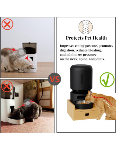 Soporte Elevado para Comederos de Mascotas PAWPARAGON Ajustable