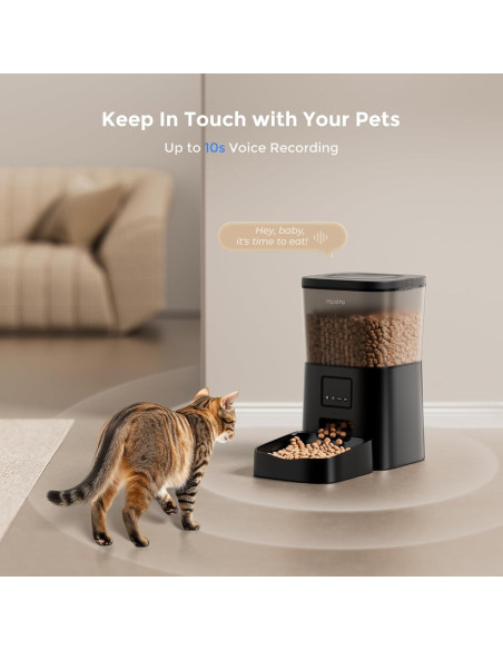 Dispensador Automático de Comida Espelho WiFi 4L para Gatos Dispensador Automático de Comida Espelho WiFi 4L para Gatos
