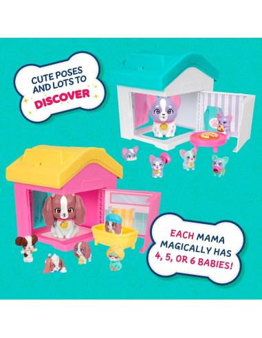 Conjunto de Juego Casa de Perros Little Live Pets Frenchie y Spaniel