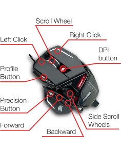 Ratón Gaming Mad Catz R.A.T. 8+ Ajustable 16000 DPI Negro 2