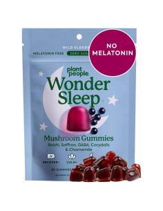 Gomitas de hongos Plant People WonderSleep 60 unidades