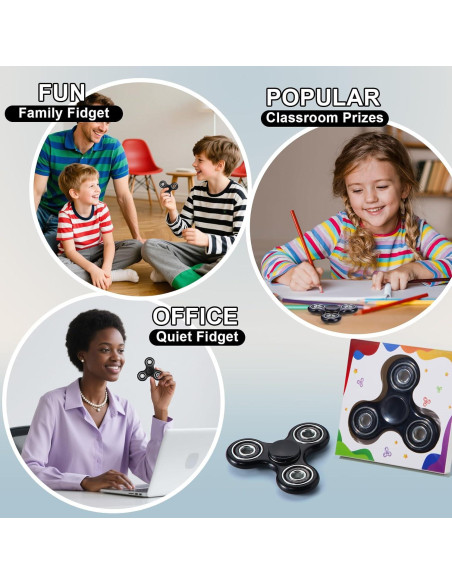Spinner Antiestrés WELLVO Mini para Niños y Adultos - Alivio de Ansiedad Spinner Antiestrés WELLVO Mini para Niños y Adultos - Alivio de Ansiedad