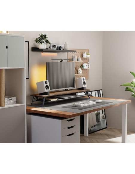 Soporte Doble para Monitor Fenge 108 cm con Organizador y Gestión de Cables Soporte Doble para Monitor Fenge 108 cm con Organizador y Gestión de Cables