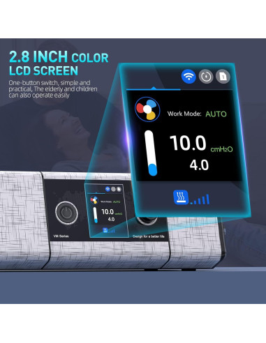 Máquina CPAP XNPINDA con Manguera Calefaccionada 3.54 kg