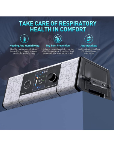 Máquina CPAP XNPINDA con Manguera Calefaccionada 3.54 kg