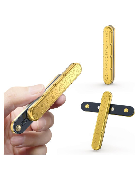 Deslizador Fidget EDC Dorado Aluminio Alivio Estrés 2024 Deslizador Fidget EDC Dorado Aluminio Alivio Estrés 2024