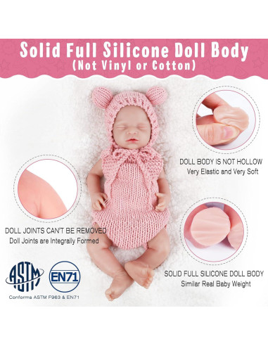 Muñeca de Silicona Reborn Vollence 14" Realista para Niñas