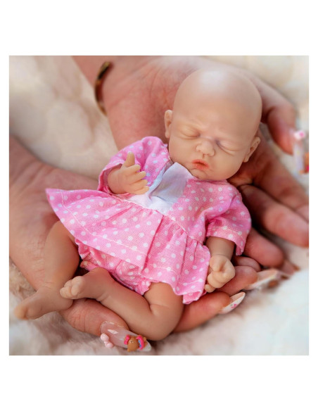Muñeca de silicona Vollence 18 cm para niña - Realista y lavable Muñeca de silicona Vollence 18 cm para niña - Realista y lavable