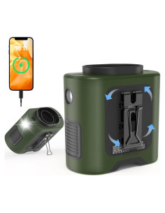 Ventilador de Cintura PANERGY K50 Portátil 14500mAh Verde Militar