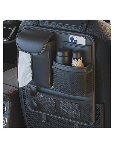 Organizador de Asiento Trasero RAKSONIC, 5 Bolsillos, Plegable