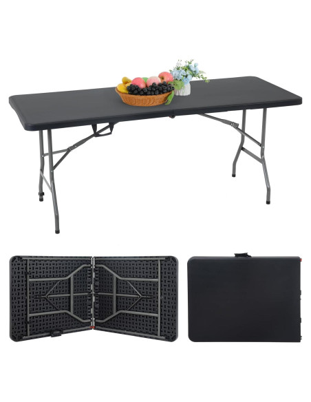Mesa Plegable Portátil FDW 6 PIES para Fiestas y Jardín Mesa Plegable Portátil FDW 6 PIES para Fiestas y Jardín