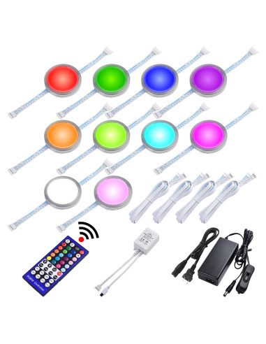 Kit de 10 luces LED RGBW Lvyinyin para decoración