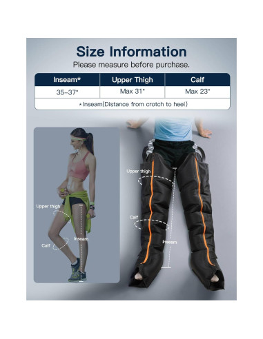 Botas de Compresión Secuencial JZBRAIN para Recuperación de Piernas