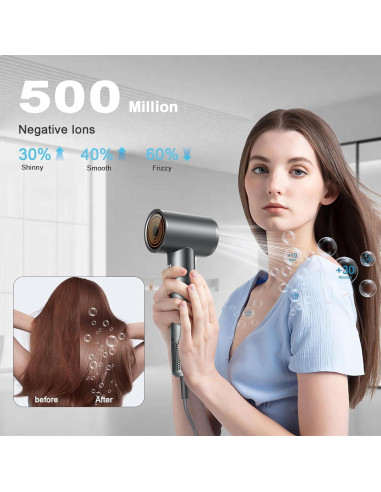Secador de Pelo Iónico Profesional lpstea 110,000 RPM 34.9x11.2 cm