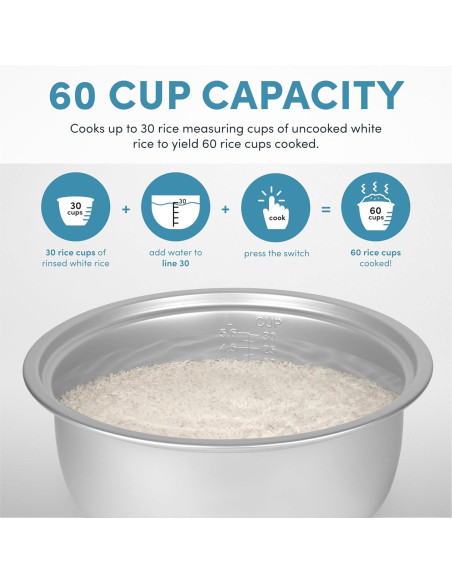 Cocedor de Arroz Comercial Aroma ARC-1430E 60 Copas 13.24L Cocedor de Arroz Comercial Aroma ARC-1430E 60 Copas 13.24L