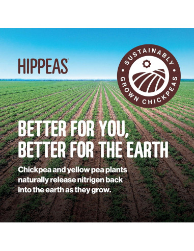 Hippeas Puff de Garbanzos Cheddar Blanco 22.68g - Vegano y Sin Gluten