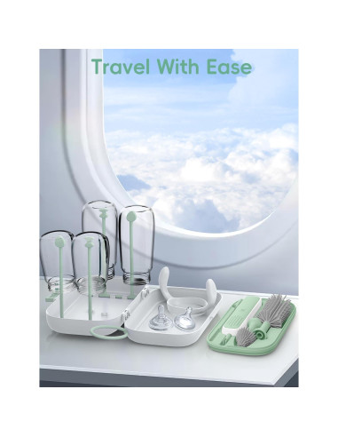 Limpiador Eléctrico de Botellas YASEW Verde 2000mAh Portátil