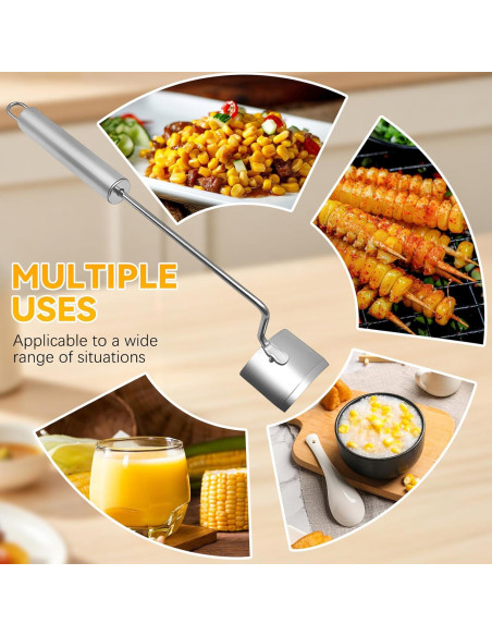Pelador de Maíz de Acero Inoxidable Genérico - Desgranador Ergonómico Pelador de Maíz de Acero Inoxidable Genérico - Desgranador Ergonómico