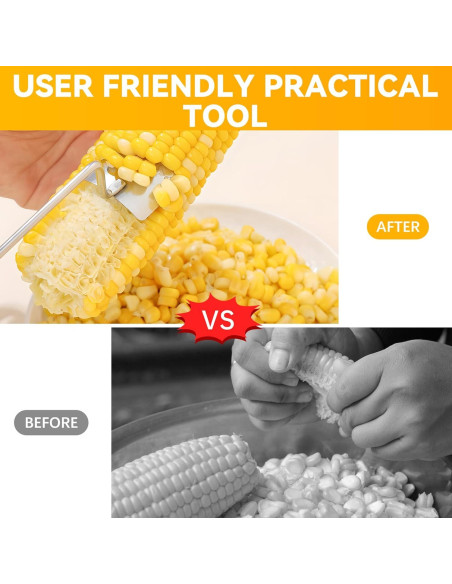 Pelador de Maíz de Acero Inoxidable Genérico - Desgranador Ergonómico Pelador de Maíz de Acero Inoxidable Genérico - Desgranador Ergonómico