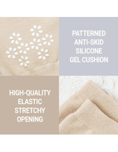 Medias Invisibles Antideslizantes Jinny's Shoppe Mujeres 8 pares 2