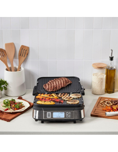 Griddler Sin Humo Cuisinart GR-6SNAS, 5 Funciones, 6.13 kg