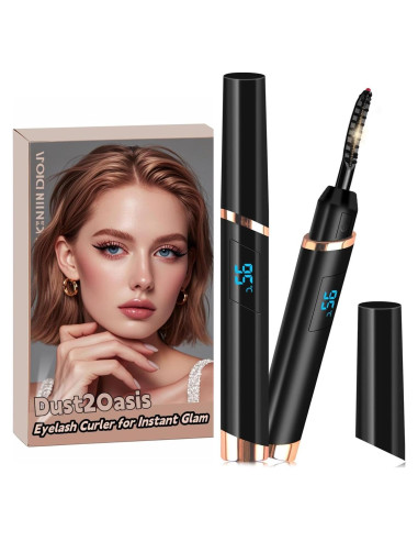 Rizador de Pestañas Eléctrico Dust2Oasis Negro 2025 - 4 Temperaturas