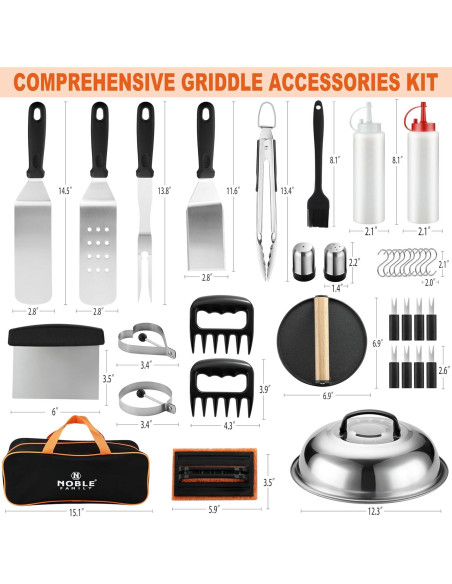 Kit de Accesorios para Parrilla N Noble Family 38 Piezas Kit de Accesorios para Parrilla N Noble Family 38 Piezas