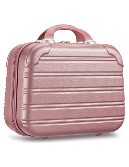 Estuche de Maquillaje Duro Noverlife 14 Pulgadas Oro Rosa Estuche de Maquillaje Duro Noverlife 14 Pulgadas Oro Rosa