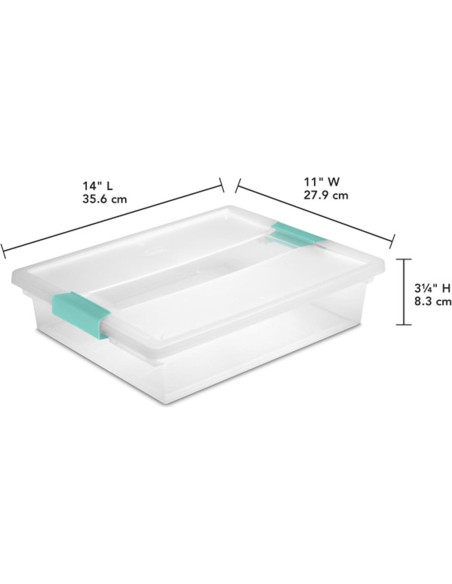 Cajas de Almacenamiento Apilables Sterilite 6-Pack Grande Cajas de Almacenamiento Apilables Sterilite 6-Pack Grande