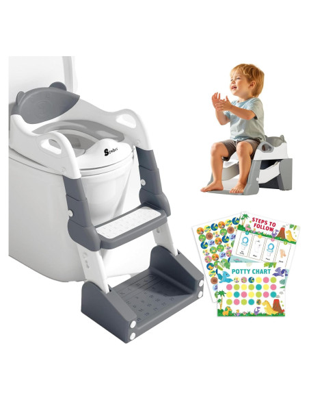 Asiento de Entrenamiento para Baño Szwbee 3-en-1 con Escalera Asiento de Entrenamiento para Baño Szwbee 3-en-1 con Escalera