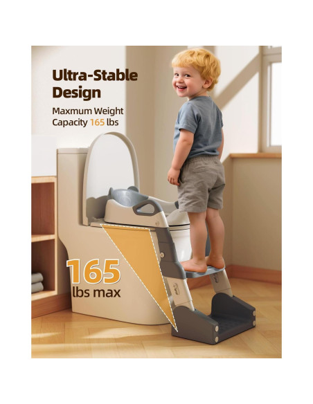 Asiento de Entrenamiento para Baño Szwbee 3-en-1 con Escalera Asiento de Entrenamiento para Baño Szwbee 3-en-1 con Escalera