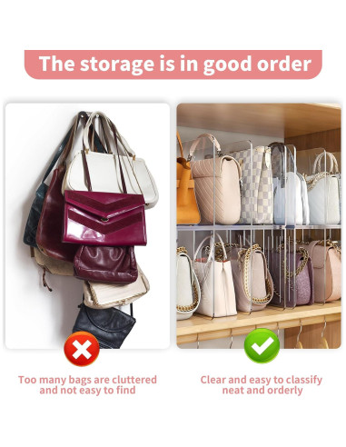 Organizadores de Bolsos Transparentes YEUIKERR - 3 Piezas 32x15x13 cm