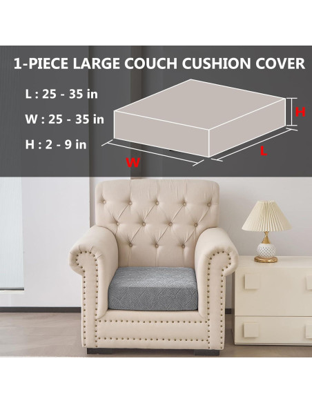 Funda de Sofá Seccional Genina Impermeable Grande Gris Claro Funda de Sofá Seccional Genina Impermeable Grande Gris Claro