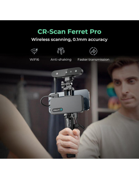 Escáner 3D Creality CR Scan Ferret Pro - Precisión 0.1mm Escáner 3D Creality CR Scan Ferret Pro - Precisión 0.1mm