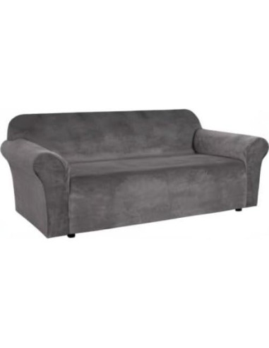 Funda de Sofá Elástica H.VERSAILTEX Terciopelo Gris 183-229 cm