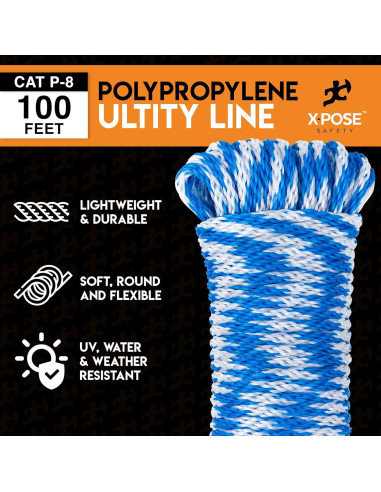 Cuerda de Polipropileno Trenzada 30.48 m Xpose Safety