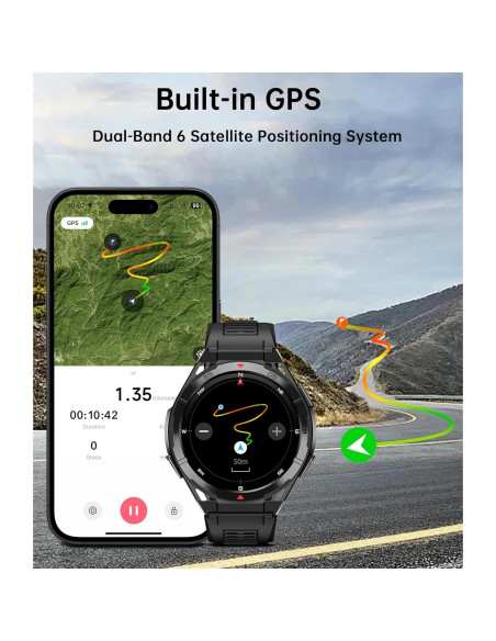 Reloj Inteligente OUKITEL BT12 GPS 1.43" AMOLED Impermeable Reloj Inteligente OUKITEL BT12 GPS 1.43" AMOLED Impermeable