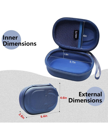 Funda LTGEM para Altavoz Soundcore Select 4 Go Azul