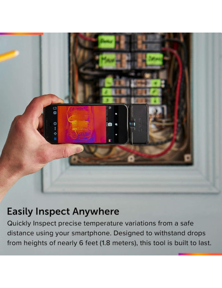 Cámara Térmica FLIR ONE Pro para iPhone 15 USB-C 320x240 Cámara Térmica FLIR ONE Pro para iPhone 15 USB-C 320x240