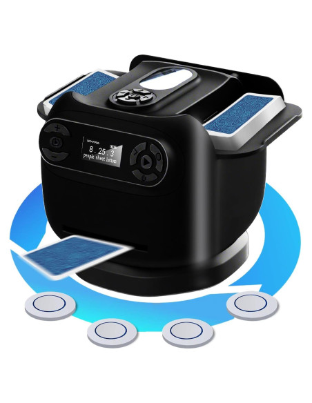 Máquina Automática de Barajar y Repartir Cartas Echtur - Negra Máquina Automática de Barajar y Repartir Cartas Echtur - Negra