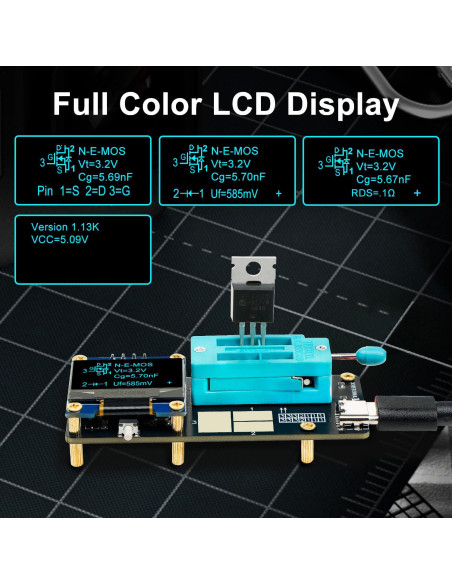 Probador de Transistores y Capacitores Treedix GM328 - Medidor LCR/ESR Probador de Transistores y Capacitores Treedix GM328 - Medidor LCR/ESR