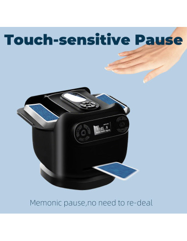 Máquina Automática de Barajar y Repartir Cartas Echtur - Negra