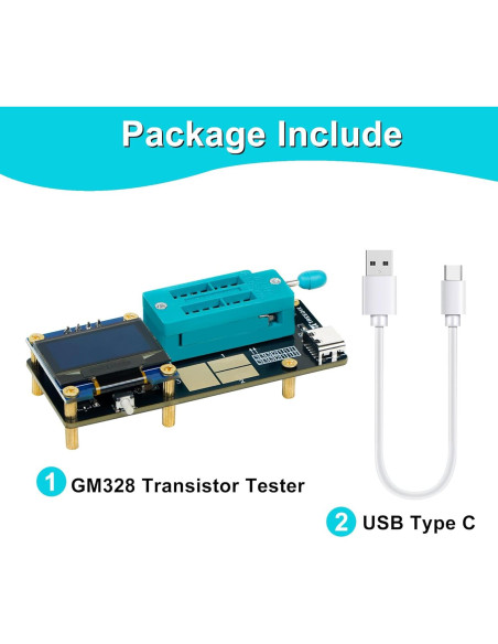 Probador de Transistores y Capacitores Treedix GM328 - Medidor LCR/ESR Probador de Transistores y Capacitores Treedix GM328 - Medidor LCR/ESR