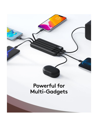 Cargador Portátil 10000mAh Dong Guan - Batería Externa con Cables