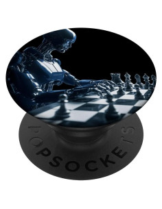 PopSockets Adhesivo PopGrip Robot AI Futurista Ajedrez