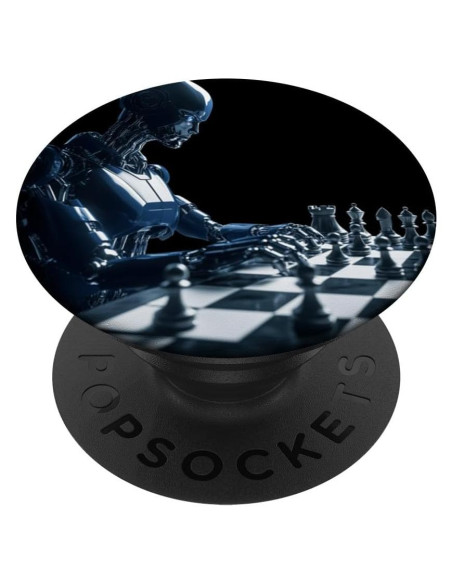 PopSockets Adhesivo PopGrip Robot AI Futurista Ajedrez PopSockets Adhesivo PopGrip Robot AI Futurista Ajedrez