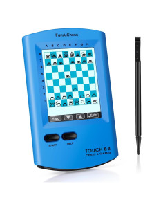 Tablero de Ajedrez Electrónico FunAiChess 8 en 1 HD Azul